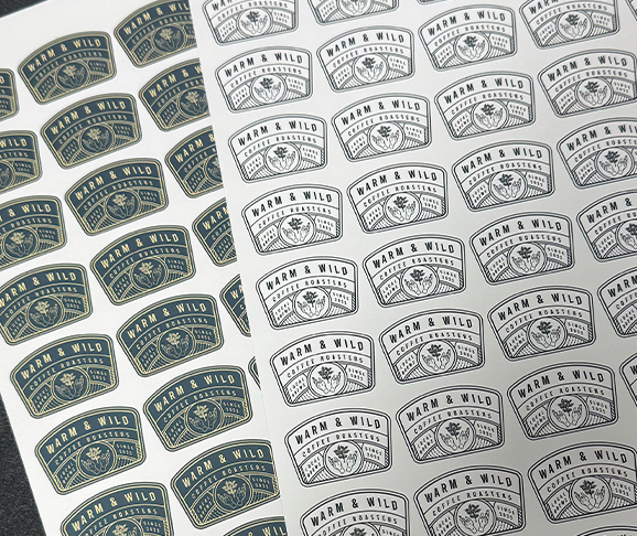 Warm & Wild Coffee Roasters stickers
