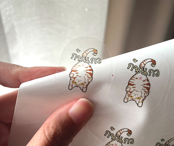 Thai cat transparent stickers